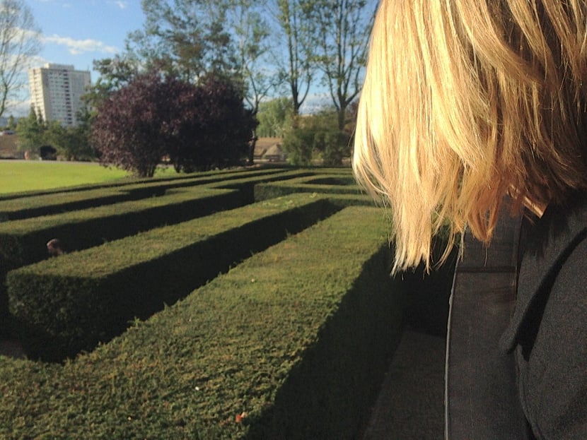 One corner of the Marzahn Hedge Maze.