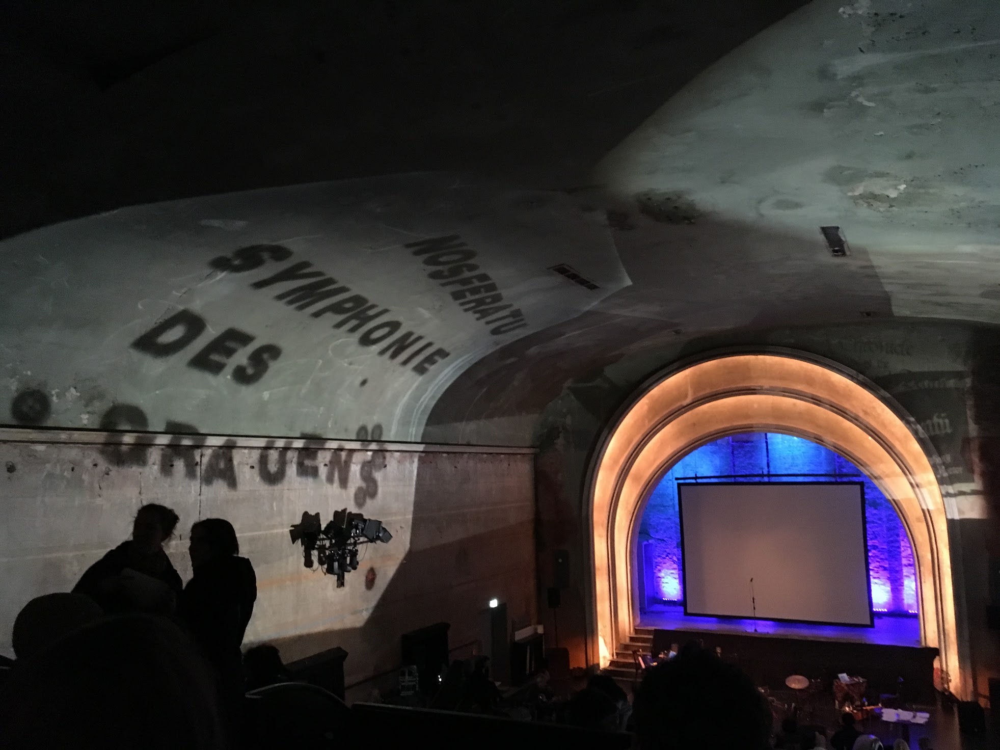 Nosferatu with live musical accompaniment and projections, Delphi Stummfilmkino, February 2018