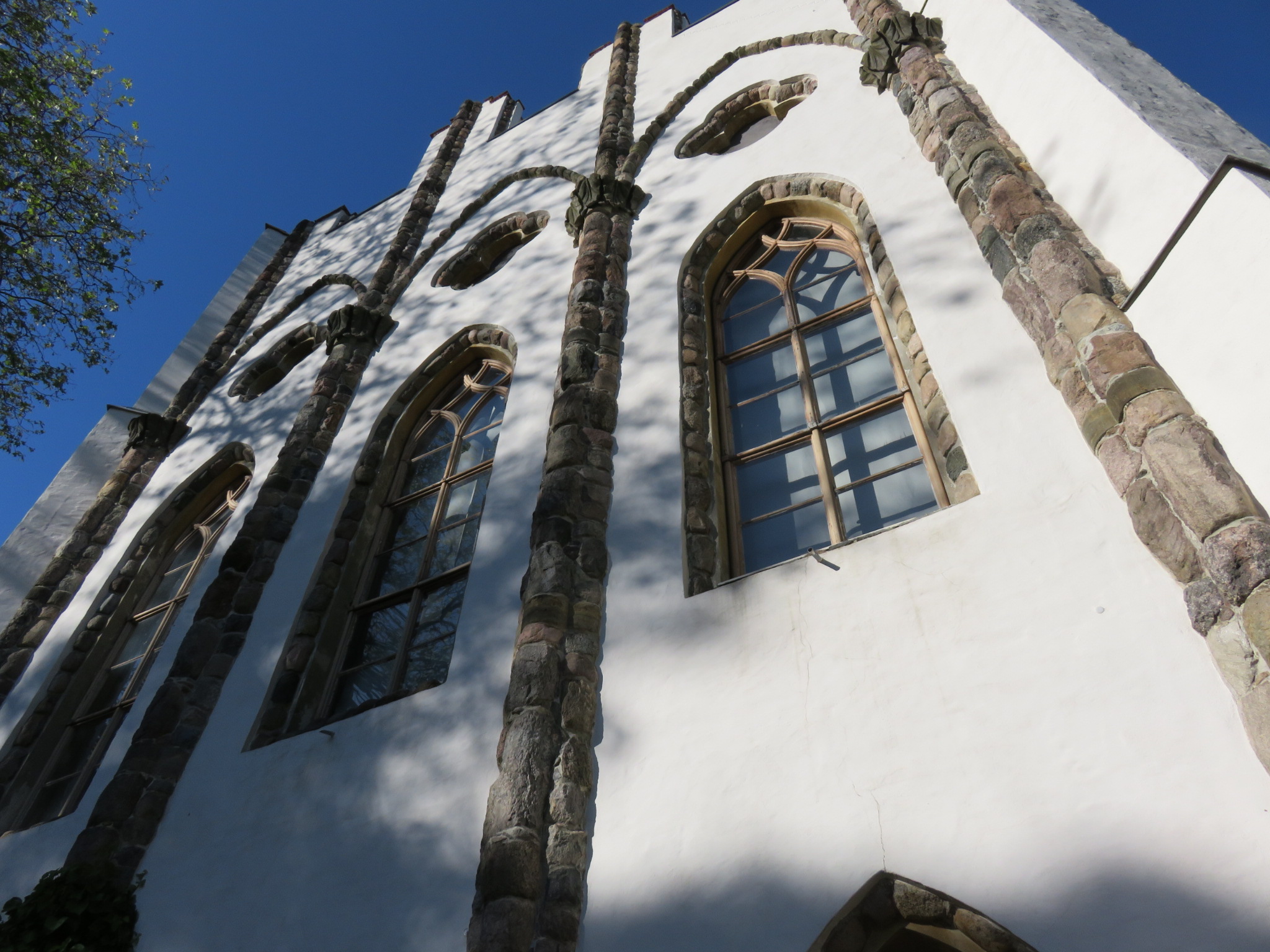 The Meierei, the world's nicest dairy shed, features a second-floor ballroom and the same faux-ruins construction as the Schloß.